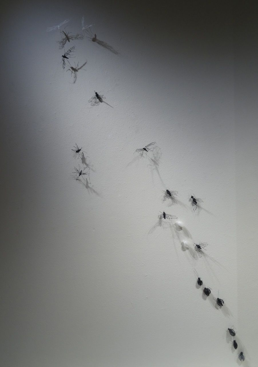 The Bugs installation, pla, steel, 120 x 250 cm, Anitta Toivio 2019